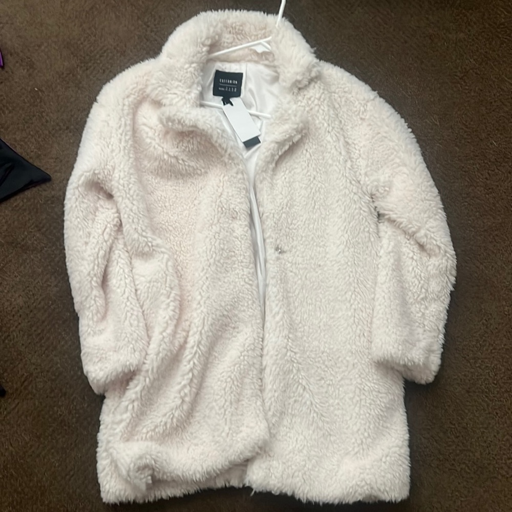 Cream Pea Coat  new with Tag
